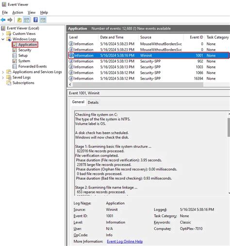 How to Read Chkdsk Log in the Event Viewer » Winhelponline.